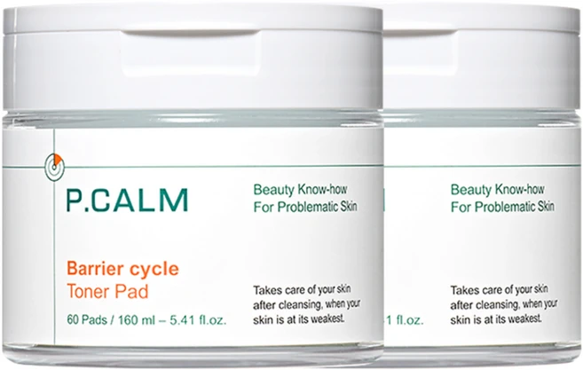 피캄 베리어사이클 진정 토너 패드, 60개입, 2개 - 쿠팡