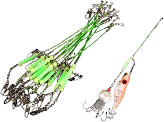 국산 야광 쭈꾸미채비 15개입 쭈꾸미낚시용품, 15개