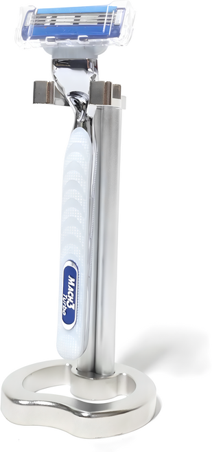 비브랜드 스탠드 면도기 거치대 질레트 도루코 호환, 실버(단품), 1개, 1개입