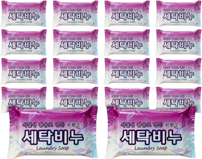 디엠코리아 식물성 팜유 친환경 세탁비누 빨래비누, 40개, 220g