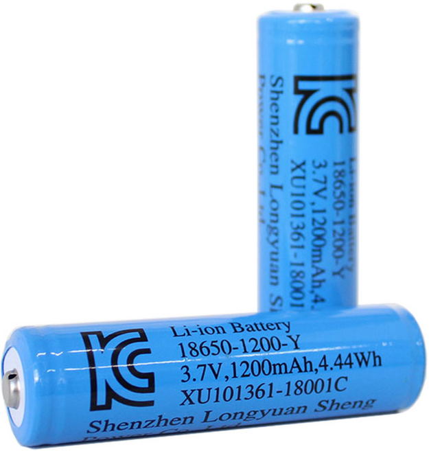 엔제이몰 KC인증 18650 리튬이온 충전지 1200mAh, 1개입, 2개