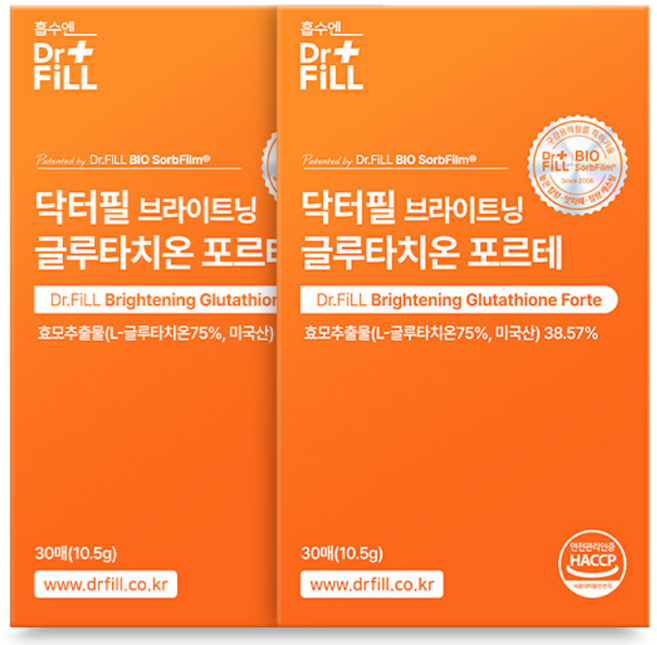 닥터필 브라이트닝 글루타치온 포르테 30매X1박스 (총 30매), 2박스, 60회분
