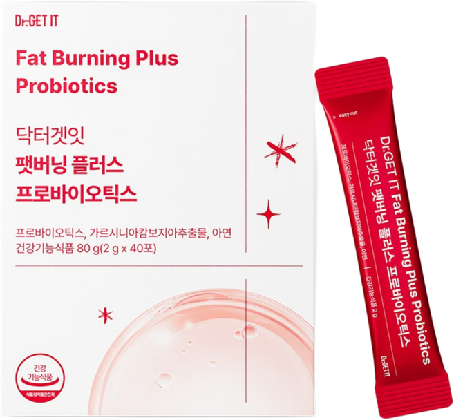 닥터겟잇 팻버닝 플러스 프로바이오틱스 가르시니아 다이어트 유산균, 1박스, 40회분