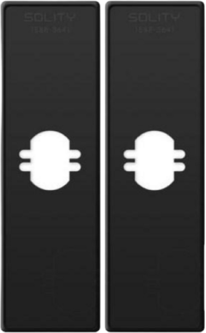 솔리티 웰콤 무타공 블랙보강판(스윙/패스온 전용) 1조(안쪽 바깥쪽2개) 가람판 현관문 디지털도어락, 1개, 솔리티 무타공 블랙보강판 1조(스윙/패스온 전용)