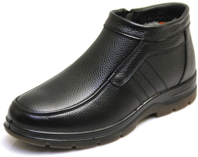 [모피어스] 소가죽 따뜻한 내피 털 하이탑 남성구두 방한화 로퍼 캐주얼화 MF H5009