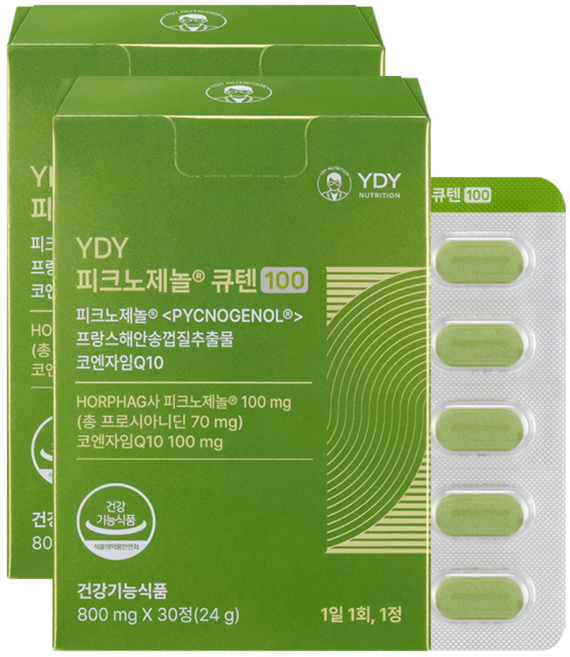 YDY 피크노제놀 큐텐, 2개, 30정