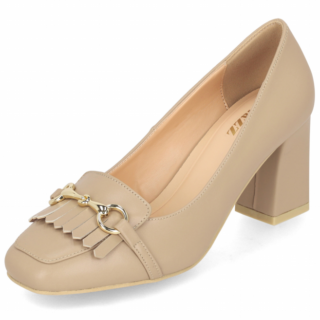 엘칸토 마쯔 여성 테슬 홀스빗 펌프스 7cm LCWD33M339