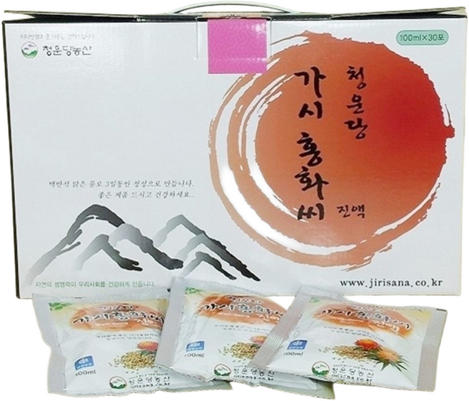 청운당농산 가시 홍화씨 진액 국산 함양 토종 유황 홍화씨즙 우슬 홍아씨, 30개, 100ml