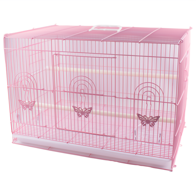 60 날림장 날림새장 앵무새새장 60날림장 날림새장 색상:화이트 블루 핑크 아이보리, 1개