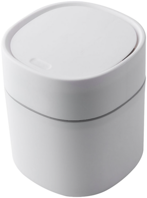아봉드 심플 원터치 미니 휴지통, 화이트