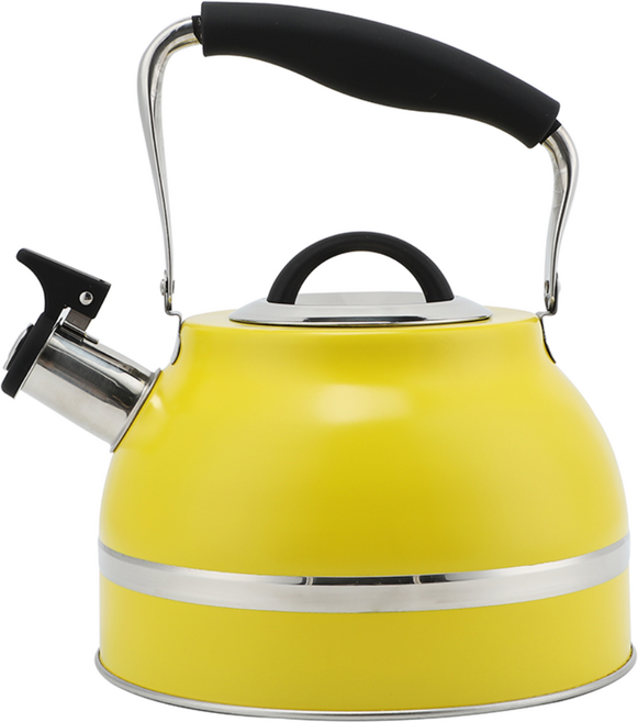 휘슬링 케틀(옐로우) 휘슬주전자, 노랑, 1개, 3L