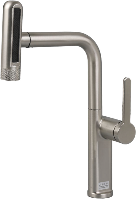 에떼르노 6way 다기능 폭포 주방수전 싱크대수전 EK-6001 무광니켈, 1개