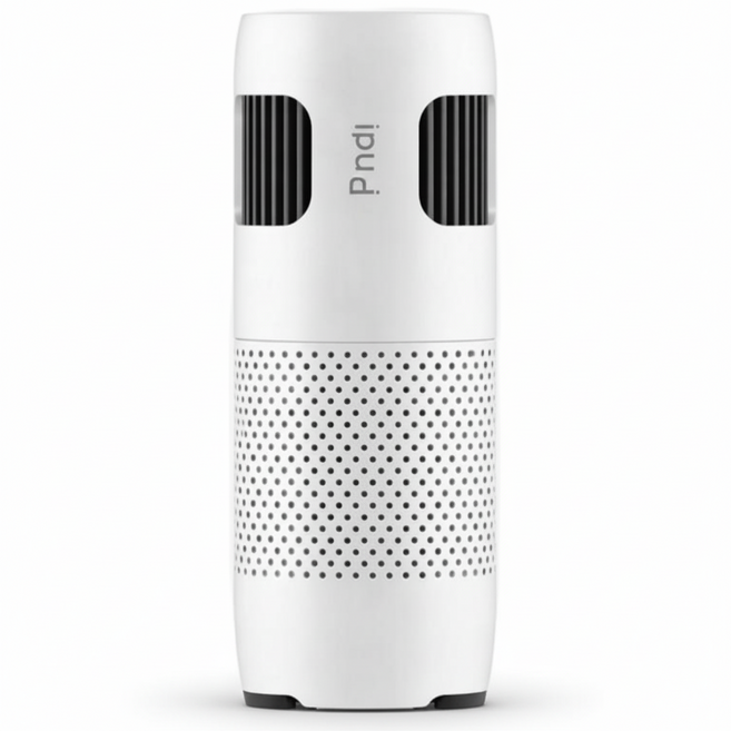 아이퓨리 차량용 공기청정기 미세먼지 에어컨 차량 냄새제거 헤파필터, 화이트, C1