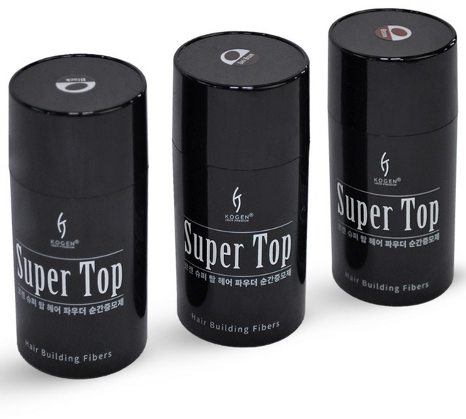코겐 슈퍼 탑 헤어 파우더 순간증모제 흑채 - 본품15g, 다크브라운 15g, 1개
