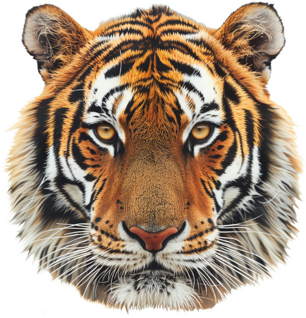 카머 호랑이 차량용스티커 데칼 투명 방수 스티커 포인트 데코스티커 흠집커버 화물차 데칼, L, 1개, B01