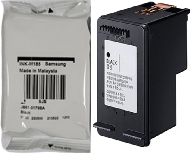삼성 INK-M185 정품번들검정잉크 /실속형, 1개, 검정/박스없음