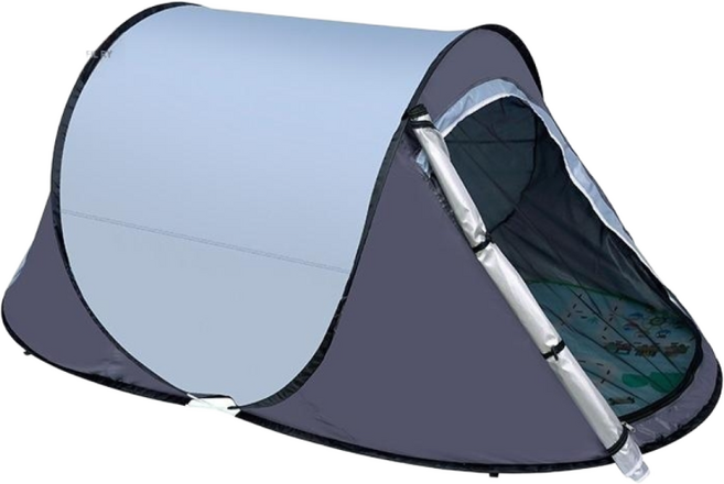원터치텐트 가림막 방음텐트 방음부스 난방 암막 슈퍼싱글 방한 우풍 실내용 소형 수면 침대 사각 텐트, 그레이 블루(2도어 모델)