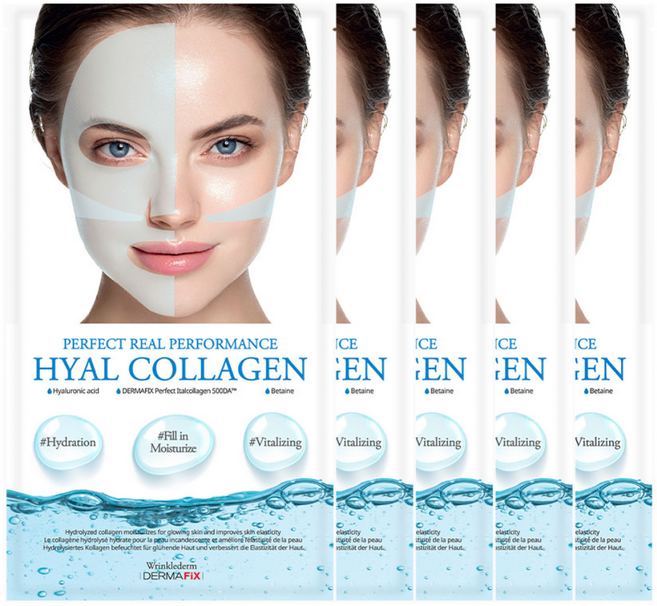 더마픽스 퍼펙트 리얼 퍼포먼스 히알콜라겐 마스크, 1개, 5개입