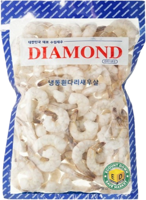 다이아몬드 칵테일새우 41/50 900g( 80~99미) 흰다리새우 감바스, 900g(41-45), 1개