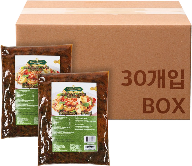 아시안팩토리 태국 카녹완 홀리바질소스 500g 30개 1박스 생어거스틴 식자재마트