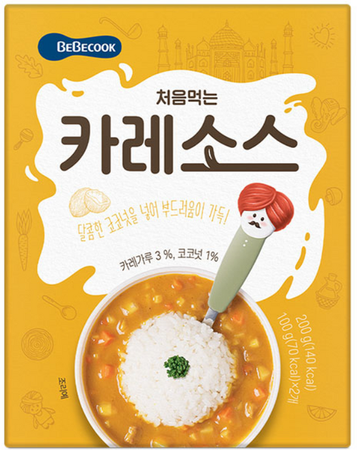 베베쿡 처음먹는 덮밥 소스, 200g, 1개, 카레