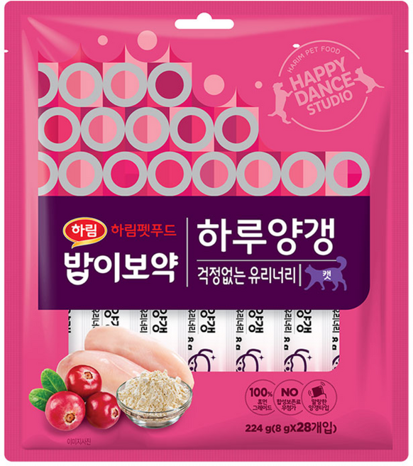 하림펫푸드밥이보약 캣 하루양갱, 걱정없는 유리너리, 224g, 1개