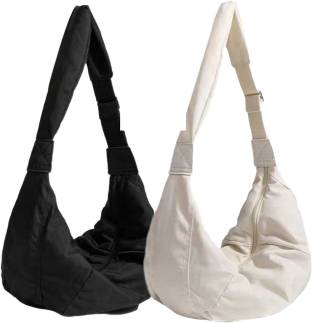 슬링업 여성 데일리 크로스백 반달 크로와상 가방 2종