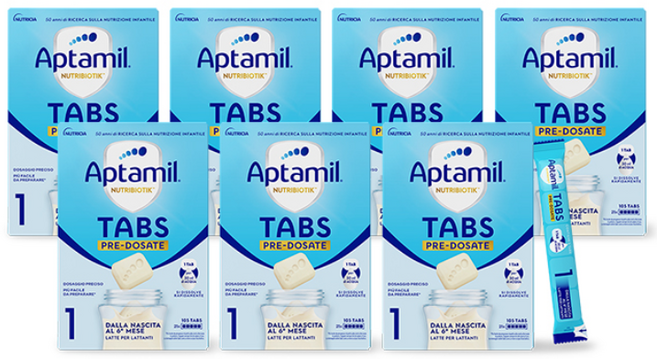 [독일직항] 압타밀 이지 탭스 1단계 EASY TABS 간편분유 (21스틱) x 7박스, 7개