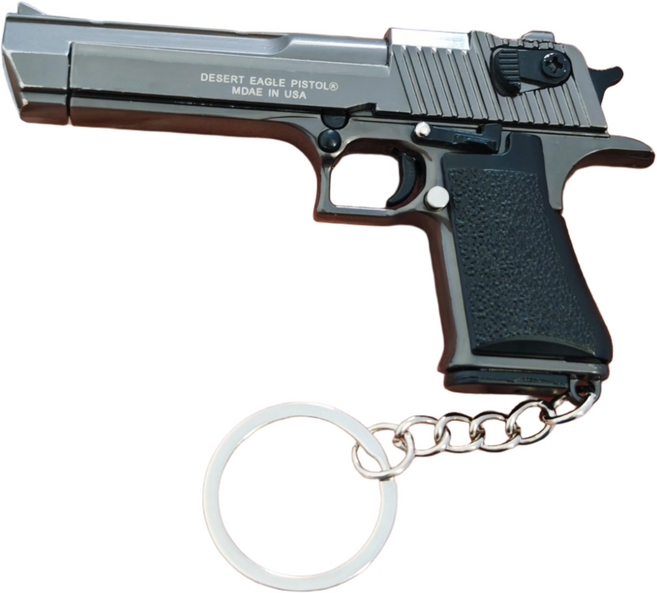 티오피 건시리즈 메탈 키링 열쇠고리 - 데저트 이글, 그레이, 1개