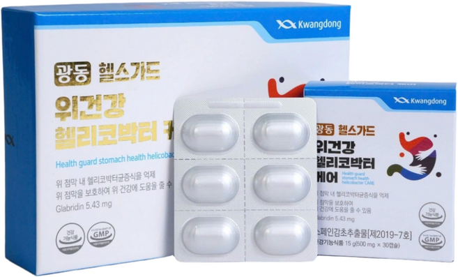 광동 헬스가드 위건강 헬리코박터 케어, 1박스, 60정
