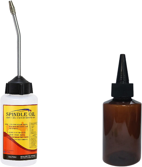 미싱 오일 120ml + 갈색 용기 (스핀들 재봉틀 오일 윤활유), 1세트, 혼합 색상