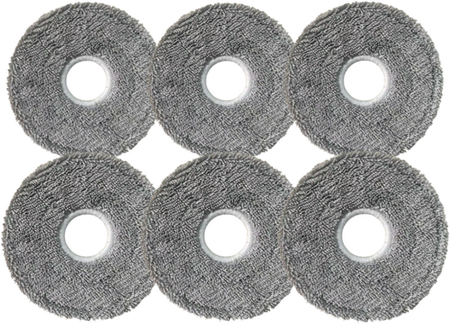 [호환] 윈도우션샤인 삼성 비스포크 스팀 AI 로봇청소기 걸레 소모품, 6개, 물걸레