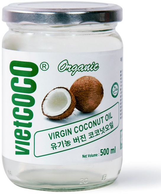 유기농 코코넛오일 버진 100% 비엣코코 식용 500ml, 1개
