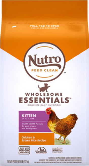 뉴트로 1세 이하 고양이 오리지널 건식사료, 키튼, 2.27kg, 2개