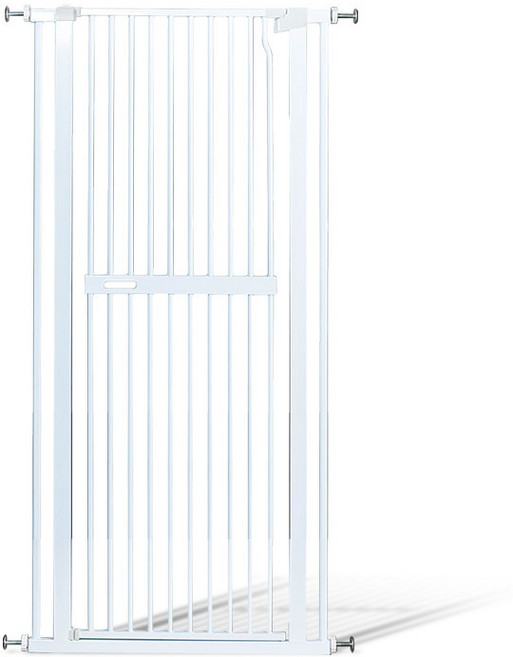 딩동펫 반려동물 프리미엄 반자동 안전문 점보, 화이트, 1개