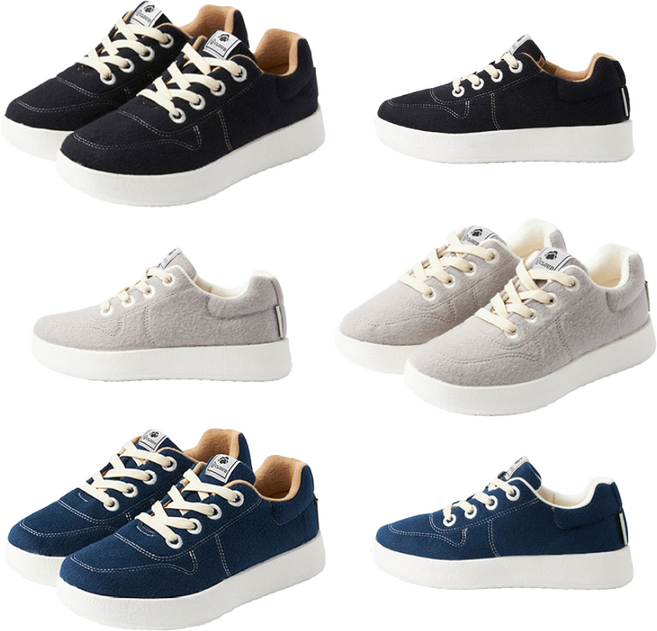 [W클라우드] 남녀 발 편한 양모100 울 스니커즈 운동화 C08