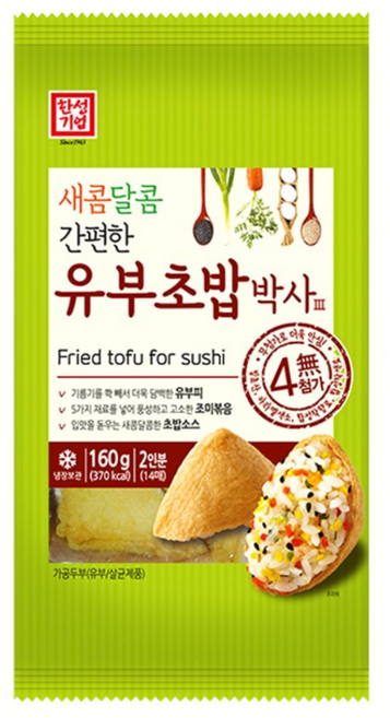 한성 새콤달콤 유부초밥박사 160g(2인분), 160g, 4개