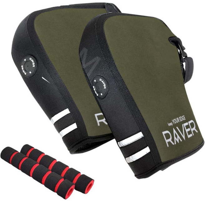 오토바이 방한토시 RAVER 업그레이드 겨울 토시 네오프렌 라버토시 겨울장갑 방한 레이버 손토시 PCX NMAX, 카키