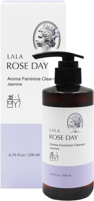 라라로즈데이 시즌 2 천연 아로마 페미닌 여성 청결제 200ml 자스민향, 1개