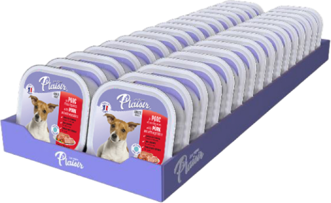 플레이저 프랑스 강아지 습식사료 [100g x32개], 100g, 32개, 돼지
