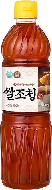 국산 전통방식 쌀조청 1.25kg 쌀엿 물엿 HACCP 시설 제조, 1개