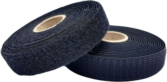 케이엘 폭 2cm 국산 좁은 재봉용벨크로찍찍이 암수 1미터씩 세트, 10세트, 검정색