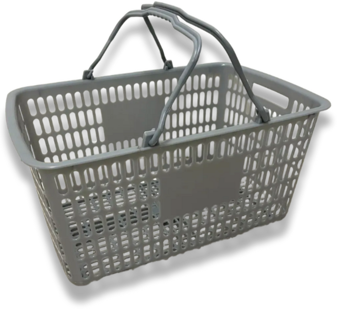 나코 플라스틱 쇼핑바구니 마트 다용도 목욕 왕대, 1개, 왕대(회색)