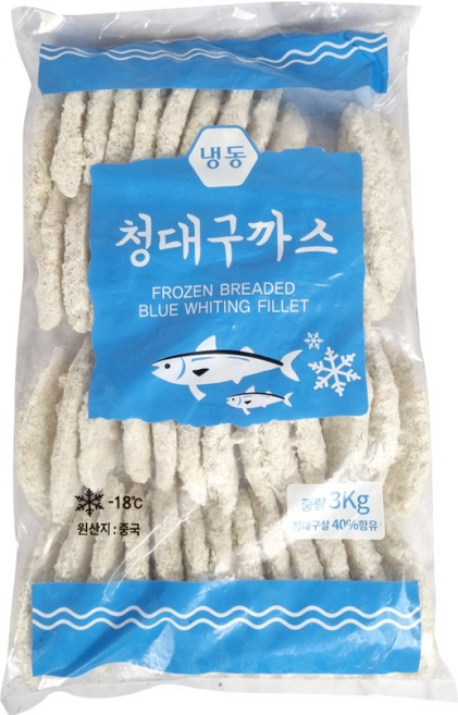 (신정푸드) 냉동 대구까스 - 3kg, 드라이아이스추가, 1개