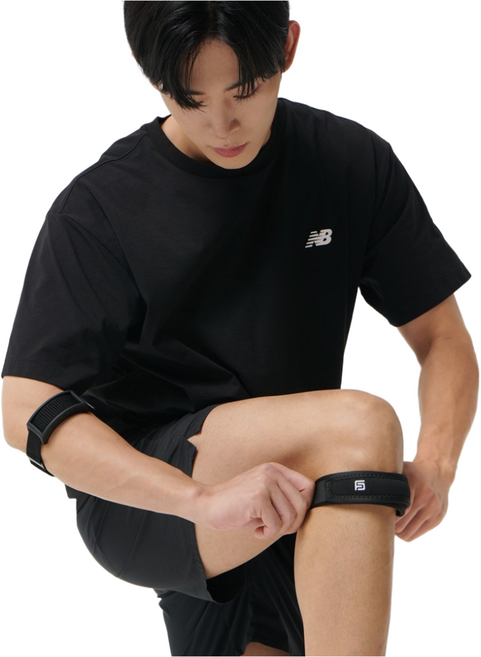 피코밴드 러닝 헬스 등산 스포츠 슬개골 무릎 아대 보호대, FREE(24~45cm) 2p 1개, 블랙, 1세트