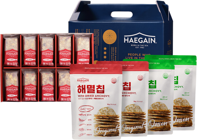 [해가인]멸치 해강정+해멸칩 2봉+양파맛 2봉 세트, 600g, 1세트