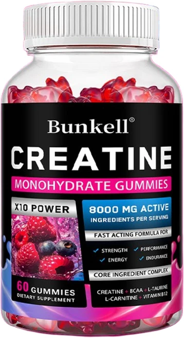크레아틴 젤리 - 8000mg 운동 전/후 복용 헬스 파워 근육 성장 에너지 보충제 제공, 2개, 60회분 - 쿠팡
