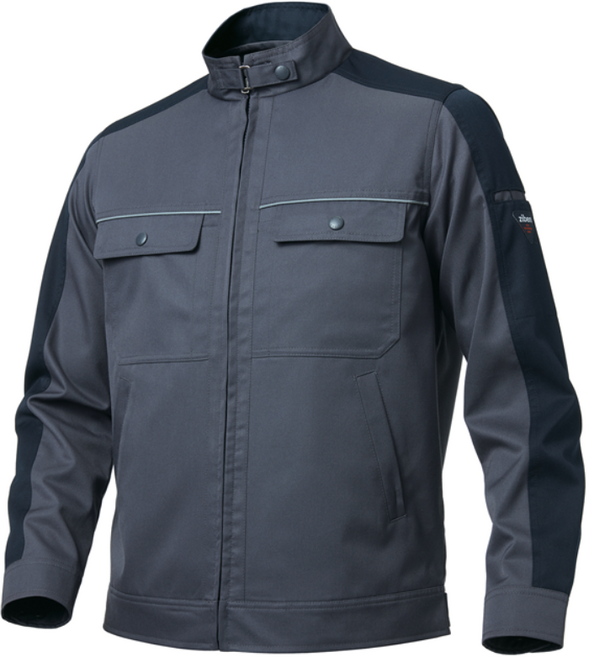 지벤 ZB-J1705 폴리 레이온 혼방 소재로 사계절 작업복으로 착장 가능한 상하 세트 작업복 앞 뒤판 3M 테잎을 부착 현장 실무형 디자인 점퍼, 1개