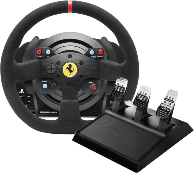 트러스트마스터 T300 페라리 Integral 레이싱휠 (PS5 PS4 PC지원), T300 페라리 레이싱휠, 1개