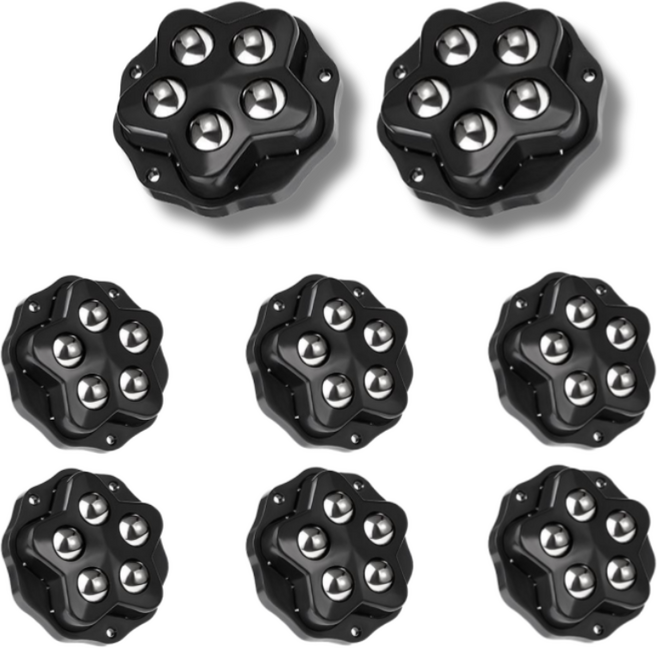 옐로구르미 접착식 바퀴 하단 부착형 360도 회전, 1개